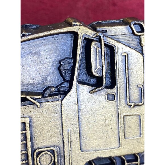 Vtg Cabover Semi Tractor Trailer Truckers Bendix Heavy Vehicle Systems Brass Bel - Picture 4 of 7
